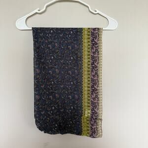 J.Jill Womens Infinity Scarf Floral Lightweight Shawl Colorful Mixed Print Boho